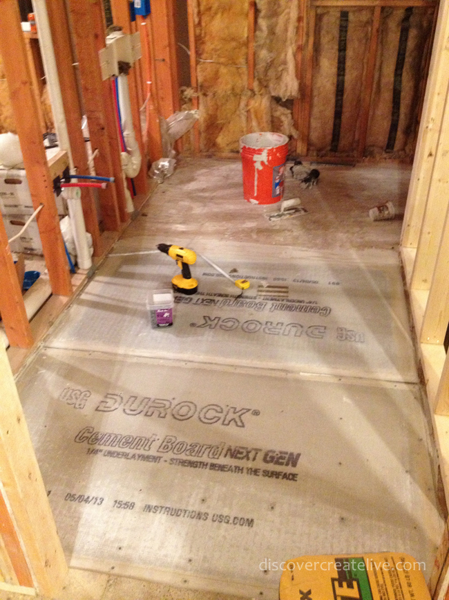 How to Tile Prep Grout Durock Bathroom Shower 0(8) BROhaha